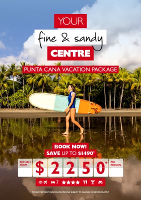 LIMITED TIME ONLY - Punta Cana for only $2,250* per person!
