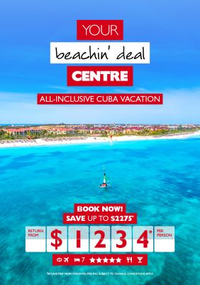 LIMITED TIME ONLY - Save big on this Cuba vacation!