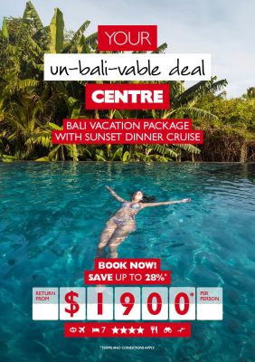Save on this great Bali vacation package!