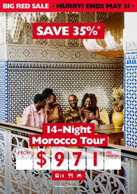 Save on this incredible 14-night Morocco tour!