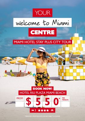 Miami hotel stay and city tour for just $550* per person!