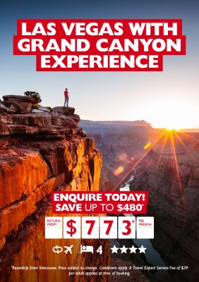 Las Vegas with Grand Canyon Experience for just $773* per person