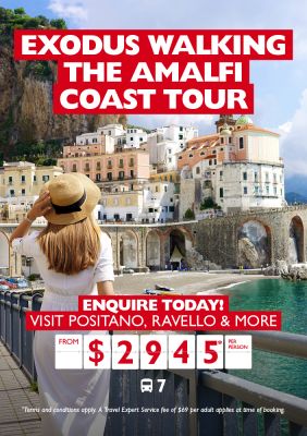 Walking Amalfi Coast Tour from $2945*