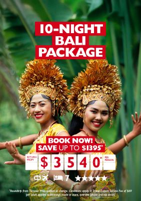 10-night Bali package for just $3,540* per person
