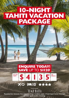 10-night Tahiti Vacation Package!