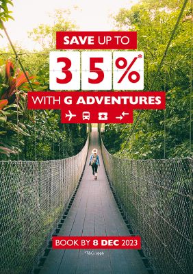 G Adventures Save 35%