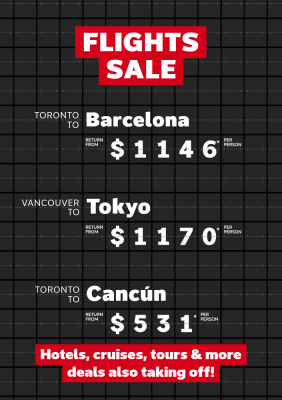 Check out these RED HOT flight deals!