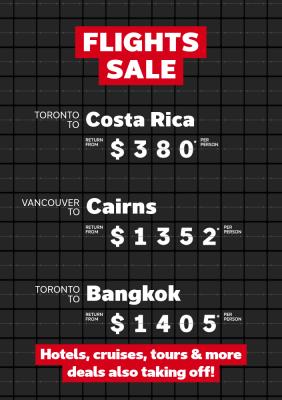 Check out these RED HOT flight deals!