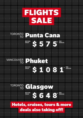 Check out these RED HOT flight deals!