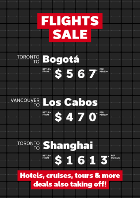 Check out these RED HOT flight deals!