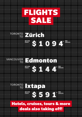 Check out these RED HOT flight deals!