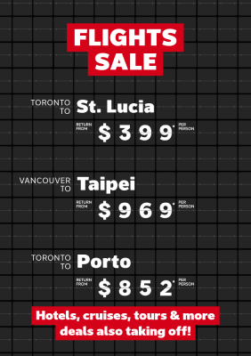 Check out these RED HOT flight deals!