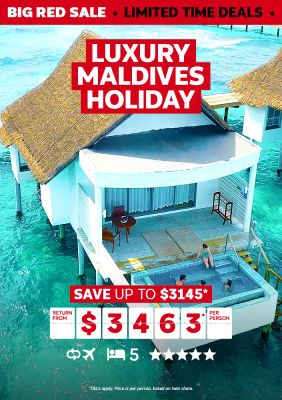 luxury maldives holiday save up to $3145 return from $3463 per person