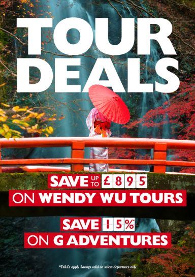 Tour deals. Save up to £895* on Wendy Wu Tours. Save 15%* on G Adventures