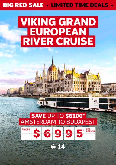 Viking Grand European River Cruise. Save up to $6100* Amsterdam to Budapest from $6995* per person