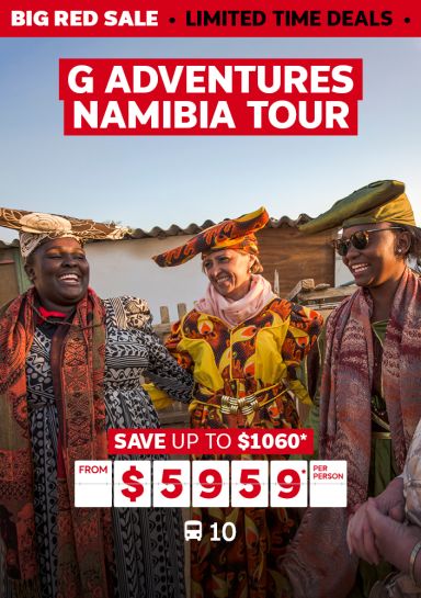 G Adventures Namibia Tour. Save up to $1060* from $5959* per person