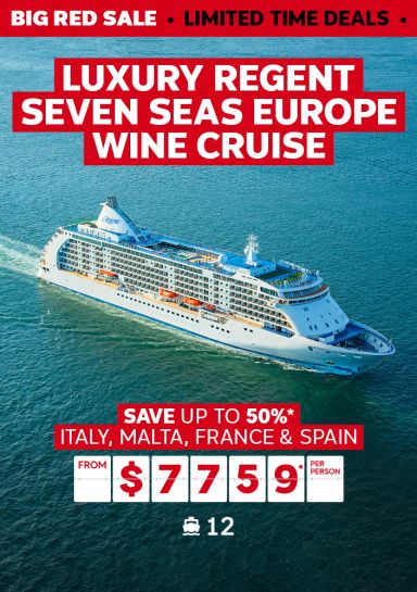 Luxury Regent Seven Seas Europe Wine Cruise. Save up to 50%* Italy, Malta, France & Spain from $7759* per person