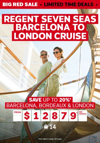 Regent Seven Seas Barcelona to London Cruise. Save up to 20%* Barcelona, Bordeaux & London from $12879* per person