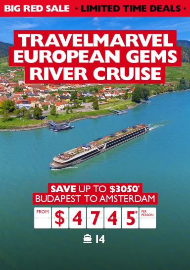 Travelmarvel European Gems River Cruise. Save up to $3050* Budapest to Amsterdam from $4745* per person