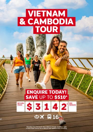 Vietnam & Cambodia Tour for $3142* per person