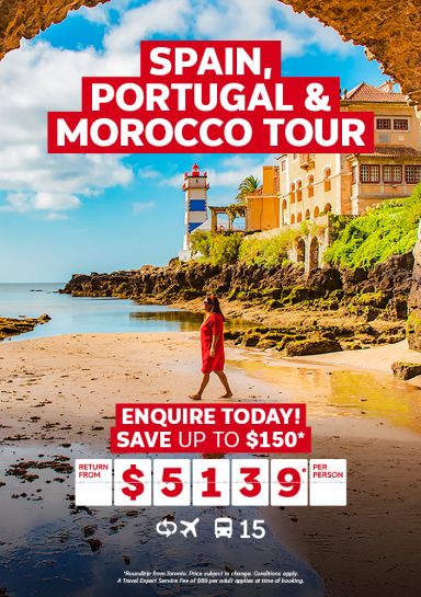 Spain, Portugal & Morocco Tour for just $5139* per person!