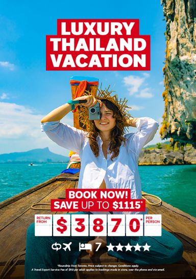 Luxury Thailand vacation for $3870* per person