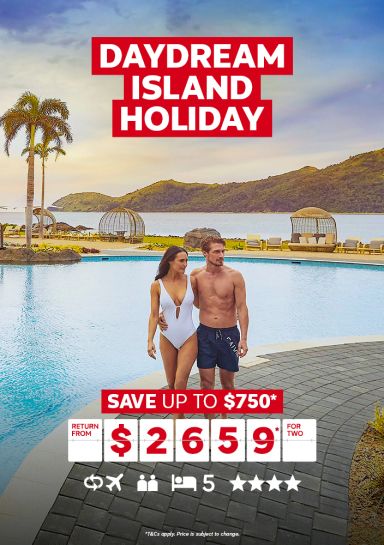Daydream Island Holiday. Save up to $750* return from $2659* for two
