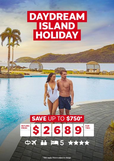 Daydream Island Holiday. Save up to $750* return from $2689* for two