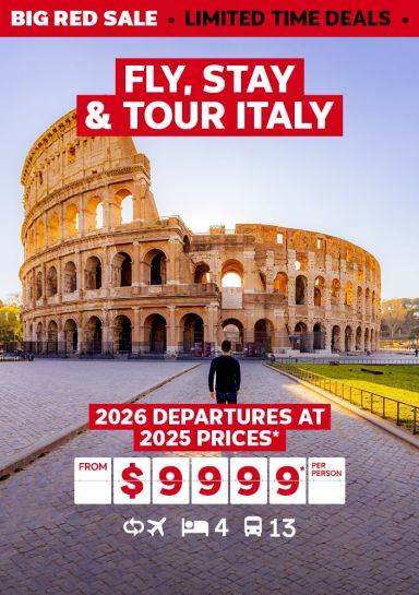 fly stay and tour italy