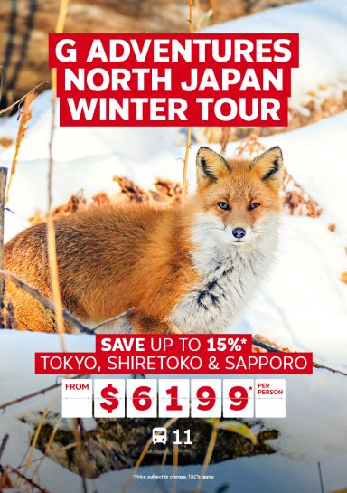 g adventures north japan winter tour save up to 15% tokyo, shiretoko and sapporo from $6199 per person 