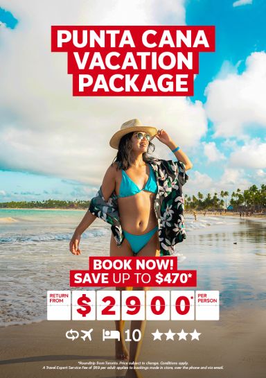 Punta Cana vacation for $2900* per person!