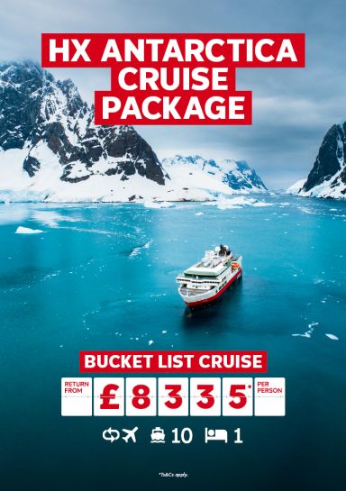 HX Antarctica Cruise Package. Bucket list cruise return from £8335* per person