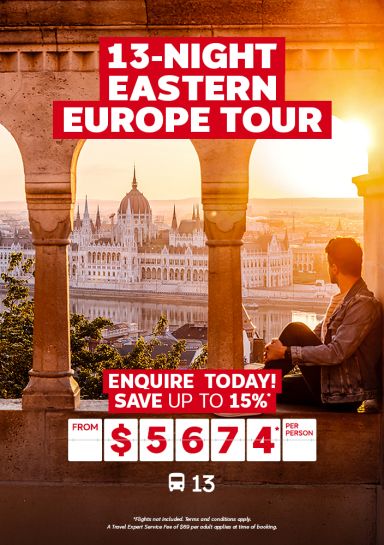 13-night Eastern Europe tour for $5674* per person