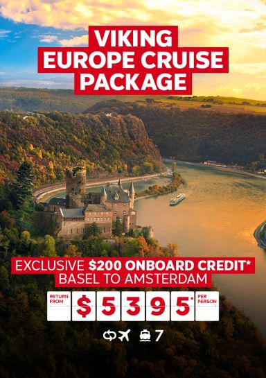 viking europe cruise package exclusive $200 onboard credit basel to amsterdam return from $5395 per person