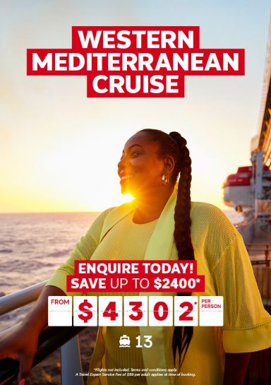 Western Mediterranean Cruise for $4302* per person