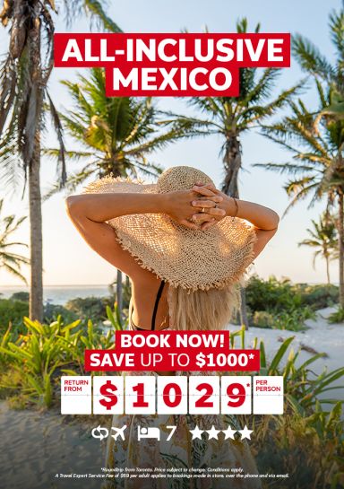 All-inclusive Mexico vacation for $1029* per person