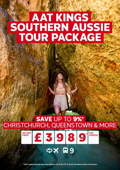 AAT Kings Southern Aussie Tour Package. Save up to 9%* Sydney, Melbourne & Adelaide return from 4885* per person