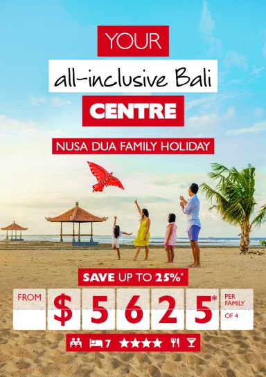 Bali Club Med Family holiday from $5625* per family of 4
