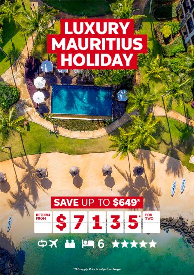 Luxury Mauritius Holiday. Save up to $649* return from $7135* for two