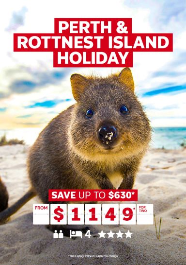 Perth & Rottnest Island Holiday. Save up to $630* from $1149* for two