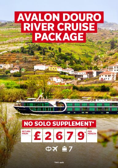 Avalon Douro River Cruise Package. No solo supplement* return from 2679* per person