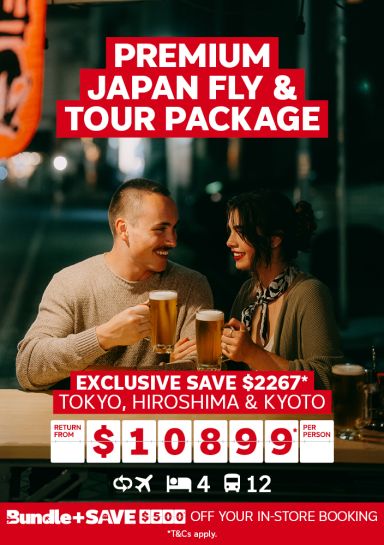 premium japan fly and tour package