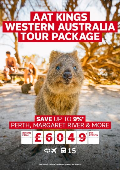 AAT Kings Western Australia Tour. Save up to 9%* Perth, Margaret River & more from 6049* per person