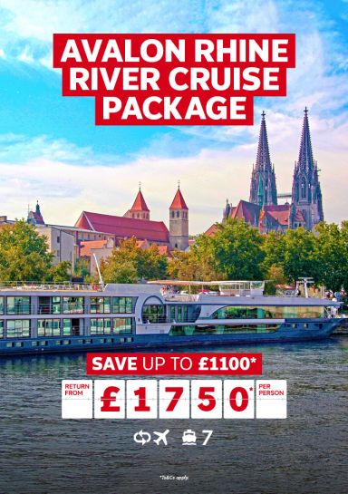Avalon Rhine River Cruise Package. Save up to 1100* return from 1750* per person