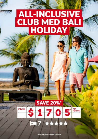 all-inclusive club med bali holiday save 20% from $1705 per person