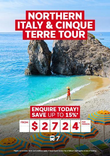 Northern Italy & Cinque Terre tour for $2724* per person