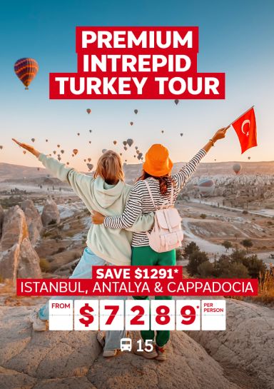 premium intrepid turkey tour sae $1291 istanbul, antalya and cappadocia