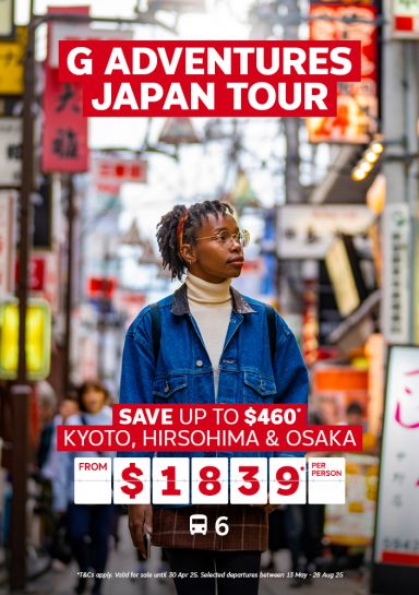 G Adventures Japan Tour. Save up to $460* Kyoto, Hiroshima & Osaka from $1839* per person