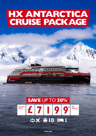 HX Antarctica Cruise Package. Save up to 20%* return from £7199* per person