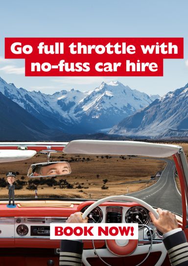 Go full throttle with no-fuss car hire | Book now!